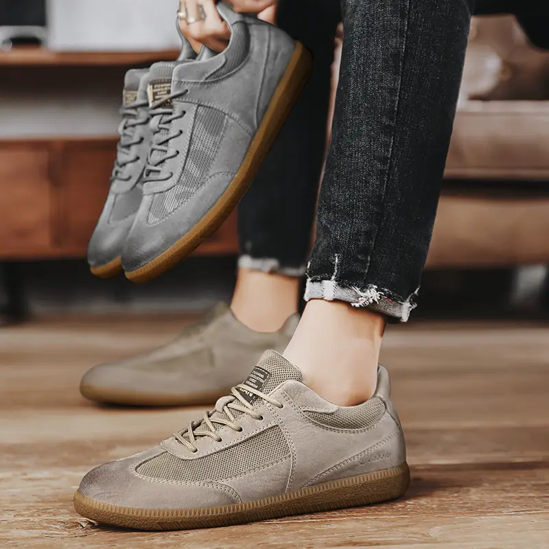 High Quality Suede Casual Outdoor Walking Style Sneakers for Men